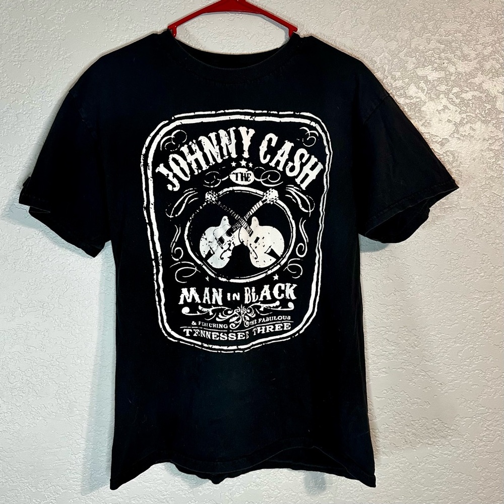 Johnny Cash "Man in Black" L T-Shirt, Pre-owned Band Tee